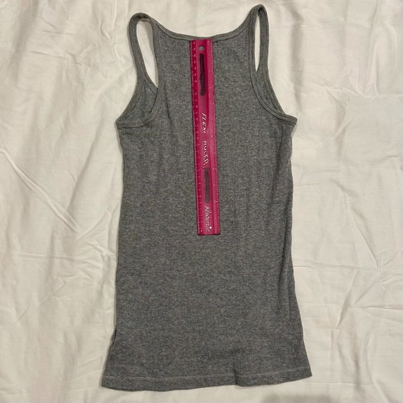 L.E.I. GRAY RIBBED TANK TOP SIZE S - Picture 4 of 4